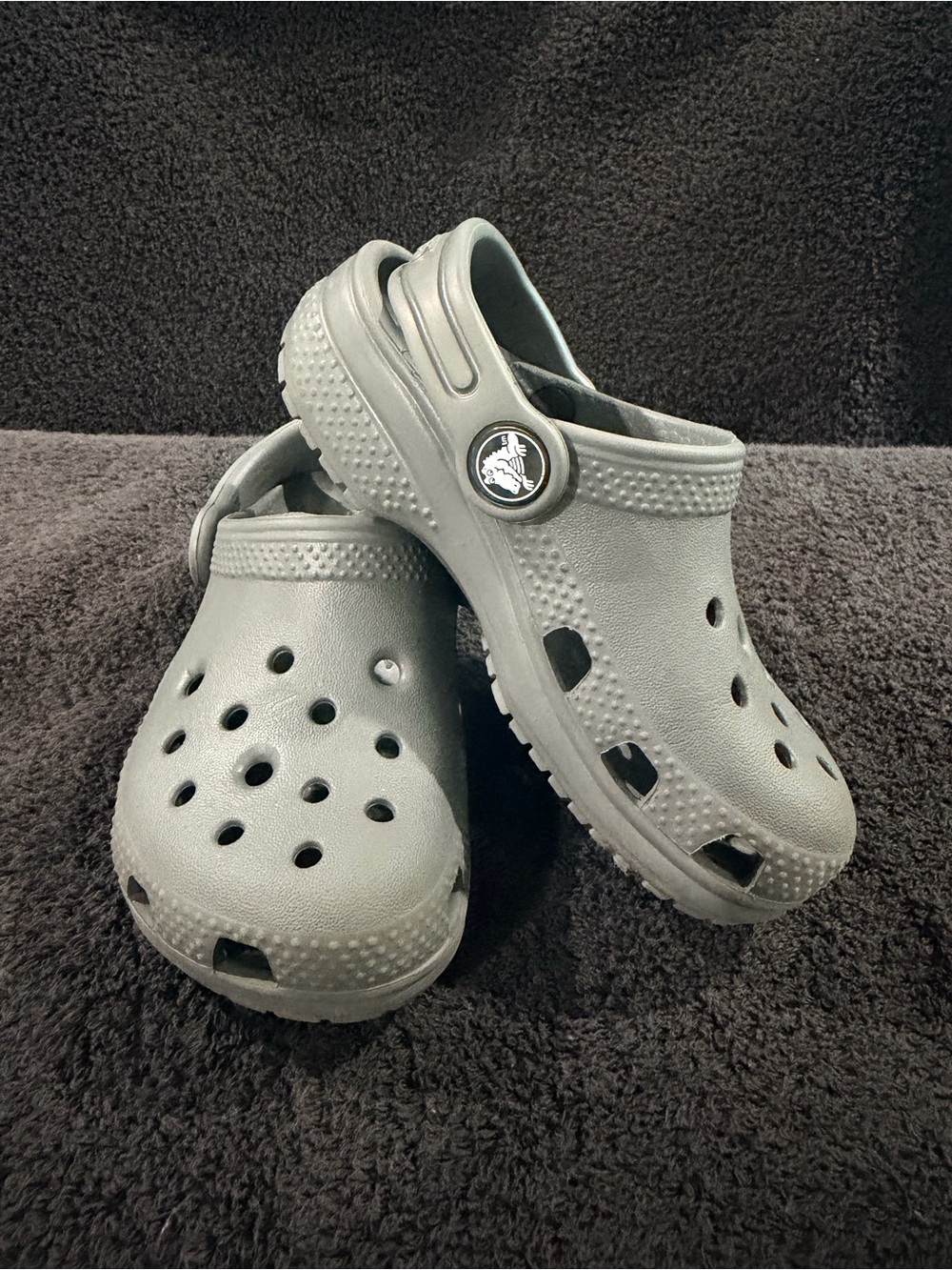 CROCS Kids Classic Clog in Light Gray